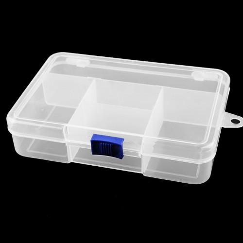 Plastový box / zásobník 3,3x9,5x14,5 cm, 1k, transparent